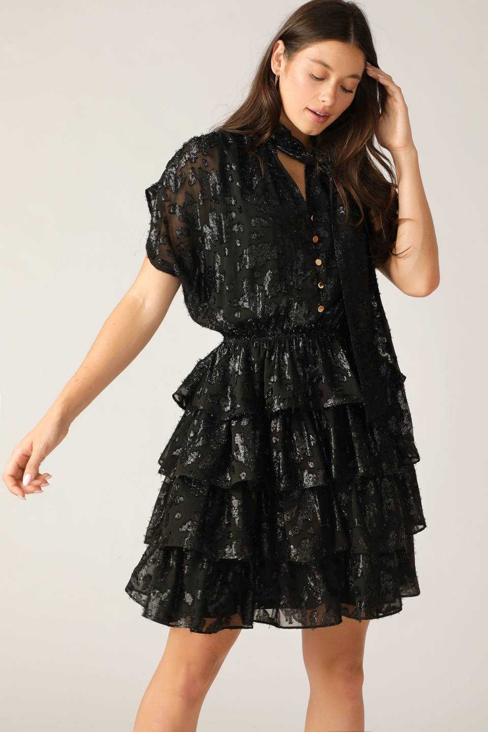 NOT I KNOW WOVEN MINI DRESS Flying Tomato